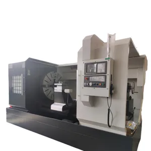 big parts processing Fanuc flat bed high performance automatic cnc lathe machine for sale