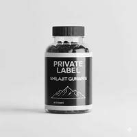 Gummies véganes de Shilajit en gros – Extrait de résine végétale naturelle – Produit gommeux à base de plantes – Approvisionnement en vrac