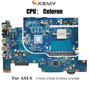 Placa base para portátil X705MA para ASUS VivoBook X705M F705M <span class=keywords><strong>A705M</strong></span> X705MA X705MB Placa base con CPU Celeron 100% pruebas OK envío rápido - Product Image 2