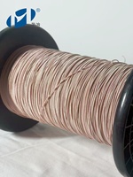 Cable Litz de Cobre Esmaltado Sólido con Recubrimiento de Seda HLUSTC UEW de 0.079 mm Personalizado para Carga Inalámbrica de Alta Frecuencia en Automóviles