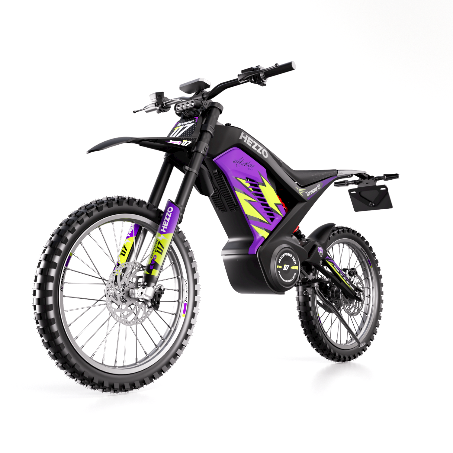 2024 HEZZO D7 8000W Electric Dirt Bike - Off Road Light Bee X