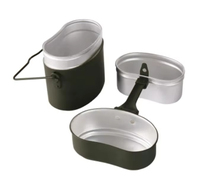 Boîte à lunch en aluminium de style allemand pour le camping en plein air, ustensiles de cuisine