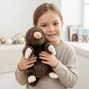 <span class=keywords><strong>Peluche</strong></span> de petit taupé de simulation personnalisée <span class=keywords><strong>en</strong></span> usine, rembourrée de coton PP, mignonne et douce, cadeaux parfaits pour les enfants et la décoration intérieure - Product Image 4