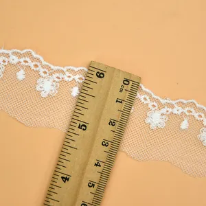 High Quality Polyester Nylon Spandex Material Lace Curtain Bedding Accessories Lace