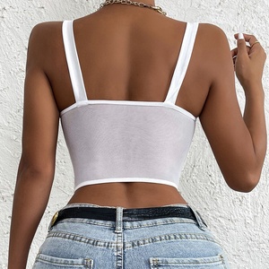 MANNI <span class=keywords><strong>Bustier</strong></span> en maille pour <span class=keywords><strong>femme</strong></span> Top court Push up Corset Tops Bra White <span class=keywords><strong>Bustier</strong></span> Tops pour <span class=keywords><strong>femme</strong></span> - Product Image 3