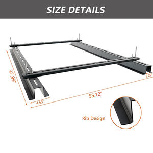Étagère de rangement suspendue pour <span class=keywords><strong>garage</strong></span> JH-Mech, capacité 250 lb, pour 3-4 bacs, étagères de rangement métalliques réglables pratiques pour le plafond du <span class=keywords><strong>garage</strong></span> - Product Image 2