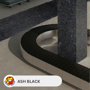 Prix d'usine, dalle de granit noir cendré personnalisée pour la décoration murale de cuisines et salles de bain, villas et hôpitaux, export en vrac en Inde - Product Image 5