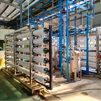 Machines de traitement d'eau industrielle par osmose inverse, équipement de désionisation et d'adoucissement 380V, 1000L/h, garantie 1 an