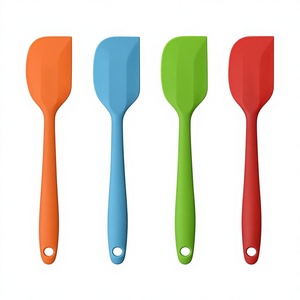 Spatule-racloir en <span class=keywords><strong>silicone</strong></span> tout-en-un avec fonction de mélange de crème pour la pâtisserie, compatible avec les aliments - Product Image 1