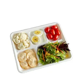 Sumokoka האהוב הלקוח 2-5 צלחות תא ידידותי לסביבה מזון חד פעמי מגש ארוחת צהריים