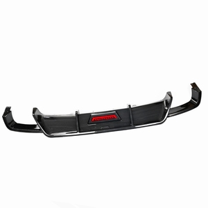 ชุดแต่งสปอยเลอร์ดิฟฟิวเซอร์กันชนหลังลายคาร์บอนไฟเบอร์ พร้อมไฟ LED สำหรับรถยนต์โตโยต้า แคมรี่ SE XSE ปี 2018 2019 2020 2021 <span class=keywords><strong>2022</strong></span> รุ่นสปอร์ต - Product Image 3