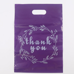 Bán Hot Trắng bán lẻ túi mua sắm kích thước tùy chỉnh <span class=keywords><strong>LDPE</strong></span> chết cắt xử lý phân hủy sinh học Túi mua sắm cho cửa hàng - Product Image 6