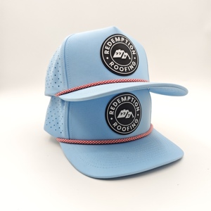 Original 5 Panel Solid Waterproof Golf <b>Cap</b> Custom Silicone Logo Low MOQ OEM Laser Perforated 3D Rubber Patch Bespoke Method - Product Image 3
