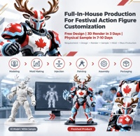 Figurine d'action personnalisée en PVC, série de fêtes, développement de dérivés IP OEM/ODM, modèle de personnage de collection, cadeau de festival, jouet