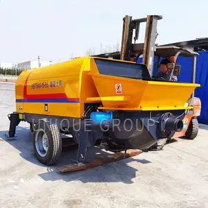 Factory 40m3/h mobile portable concrete line pump trailer mounted type/diesel stationary concrete pump machine for sale