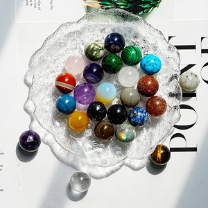 Juego de 9 Bolas de Cristal de Ágata de Jade de 16 mm, Adornos de Piedras Preciosas, Combinación de los Nueve Planetas, Ciencia para Niños, Venta al Por Mayor - Product Image 2