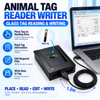 Lecteur de cartes RFID USB 134,2 KHz pour microchip animale, compatible avec les microchip EM4305 et lecteur de cartes RFID 125 KHz