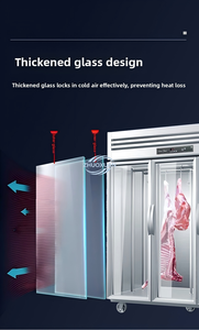 ตู้แช่เย็นแสดงสินค้าแบบตั้งตรงพร้อมไฟ LED สำหรับร้านค้าปลีก - Product Image 5