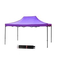Auvent extérieur 3x3m - Auvent pliable imperméable pour le camping, les salons professionnels et les événements en plein air