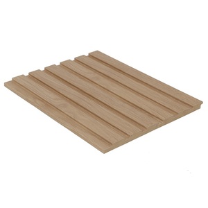 Elegantes Paneles Decorativos Acanalados de MDF de 12 mm con Textura de Madera para Revestimiento de Paredes Interiores en Espacios Residenciales y Comerciales - Product Image 1