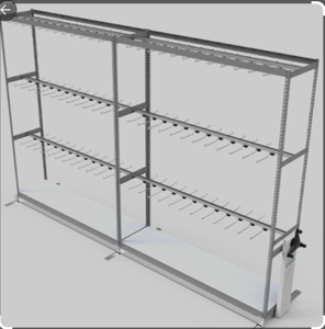 ייבוש מתלה טרולי חדר יבש, מערכת מעקה לייבוש מערכת מעקה - Product Image 2