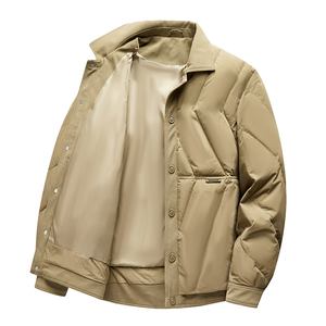 Abrigo informal cálido de alta calidad para exteriores, chaquetas de invierno impermeables con capucha extraíble, chaqueta acolchada - Product Image 2