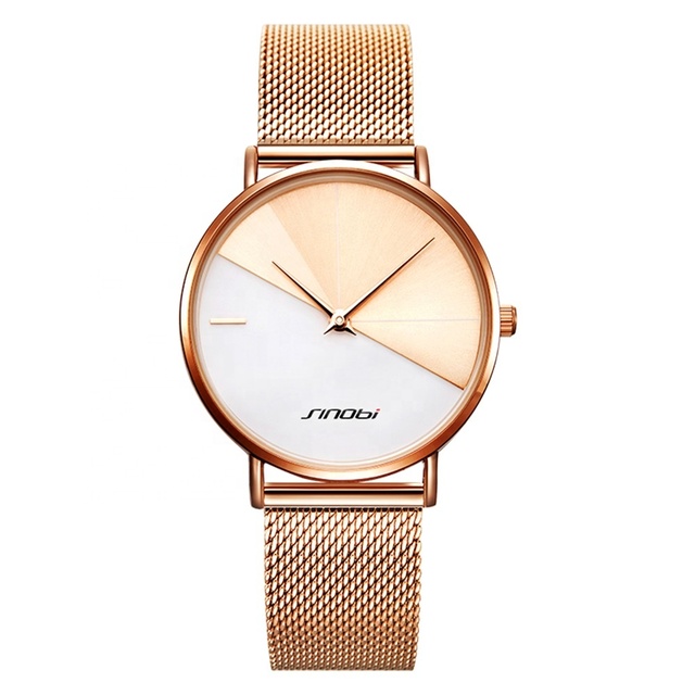 Sinobi Alloy Case Quartz Watch Woman Wrist Watches Japanese Movement With Free Gift Box Classic Fashion Business Style