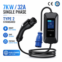 Station de recharge pour véhicules électriques 7 kW, BYD Song Plus EV, chargeur portable longue portée pour voiture électrique Type 2 110 V Changan 32 A pour usage domestique