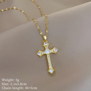 लोकप्रिय नए स्टेनलेस स्टील गहने पुरुषों महिलाओं फैशनेबल अद्वितीय इंटरनेट सेलिब्रिटी शैली पेलेंट हार - Product Image 3