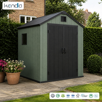 Abri de jardin Kenda APEX 6x6, facile à assembler, résistant aux intempéries, pour outils de jardin, utilisation extérieure, accessoires de jardin