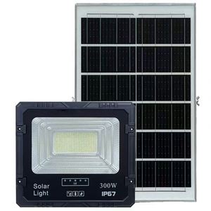 Reflector LED Solar para Exteriores de 200 Vatios, Iluminación Impermeable para Uso en Exteriores - Product Image 1