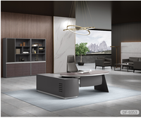 Guangdong Factory MDF Executive Boss Desk 9351 Nouveau Design Bureau et Mobilier de maison Convertible Style traditionnel