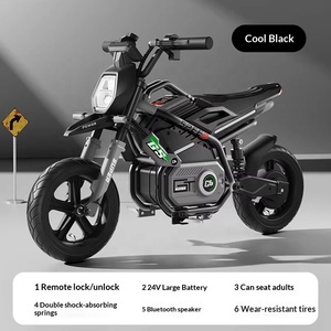 Moto Elettrica per <span class=keywords><strong>Bambini</strong></span> con Ruote Gonfiabili in Gomma, Telecomando, Batteria Ricaricabile 24V, Giocattolo Cavalcabile per 8 <span class=keywords><strong>Anni</strong></span> - Product Image 2
