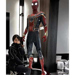 Statue d'extérieur Spiderman grandeur nature en fibre de verre, sculpture de super-héros Marvel, vente chaude OEM - Product Image 4