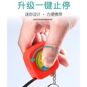 Self Winding Measuring Tape 2 M Metric Stainless Steel Push Button Lock Automatic Return Tether Ready For Tree Diameter - Product Image 1