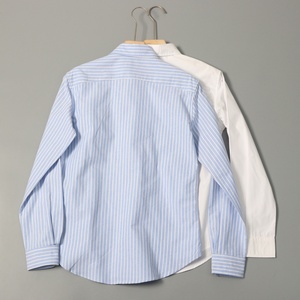 Chemise à manches longues en pur coton pour femme, style américain 2026, à rayures, col à revers, boutonnée, mignonne, printemps - Product Image 4
