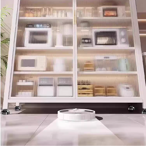 Lưu Trữ Phòng Ăn Tủ Kim Loại Tủ Bằng Chứng Lật Cửa Trái Cây Và Rau Lưu Trữ Giá Nhà Bếp Bakers Giá Với 2 Cửa - Product Image 4