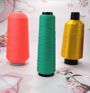 Factory 20 Years Experience Good Price Color Polyester Spun Yarn Texture 100% Polyester Dyed Knitting Weaving Embroidery <b>Sewing</b> - Product Image 5