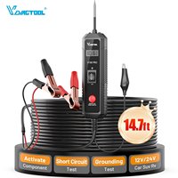 Testeur de circuit électrique automobile VDIAGTOOL V100 Pro, testeur de circuit de puissance, outils de câblage 6-30V DC, analyseur de circuit, outils d'analyse de circuit, stock USA