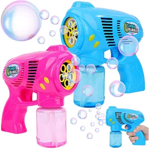 Máquina de burbujas de mano no tóxica, fácil recarga, juguetes de burbujas para niños pequeños, regalo de cumpleaños