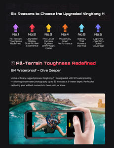 Cubot Kingkong 11 Smartphone 5G Waterproof 10200mAh <b>Night</b> <b>Vision</b> Camera 6.72 Inch 108MP Main Camera 16+256GB Android 15 Phone - Product Image 5