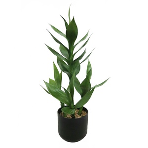 Bambú de la Suerte Artificial de 55 cm de Altura, <span class=keywords><strong>Dracaena</strong></span> Sanderiana, Bonsái Artificial, Venta al por Mayor - Product Image 5