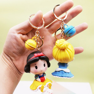 Porte-clés dessin animé Q mignon princesse porte-clés cloche Belle princesse porte-clés <span class=keywords><strong>cendrillon</strong></span> sac pendentif - Product Image 4