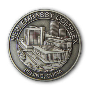 Pièces de monnaie commémoratives personnalisées en alliage de zinc métallique avec logo en relief 3D gravé - Product Image 4