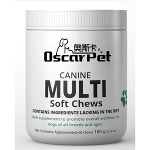 Oscar OEM Factory Vitamins Pet Supplements Custom Formula Natural Soft Chews 15 in 1 Multivitamin Pet Supplements for Dog - Product Image 1