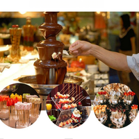 Nouvelle Fontaine à Chocolat et Fruits Entièrement Automatique Professionnelle pour Mariages, Fêtes et Restaurants
