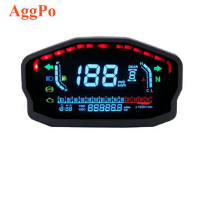 หน้าจอ LCD สำหรับ<span class=keywords><strong>มอเตอร์ไซค์</strong></span>แบบดัดแปลง แสดงระยะทาง ความเร็ว อุณหภูมิน้ำ และระดับน้ำมันเชื้อเพลิง รวมถึงระยะทางที่ใช้แล้วและปริมาณน้ำมันเชื้อเพลิงในเครื่องเดียว - Product Image 1