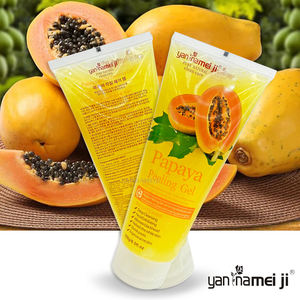 Gel exfoliant végétalien naturel pour le visage Gel exfoliant à la papaye qui élimine les cellules mortes Le sébum efface les pores pour un soin apaisant - Product Image 2