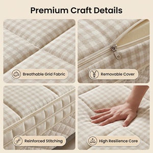<span class=keywords><strong>Matelas</strong></span> à ressorts ensachés XIYUAN, mousse haute densité, hybride, écologique, hypoallergénique, durable, respirant, contemporain, pour hôtel et école - Product Image 3