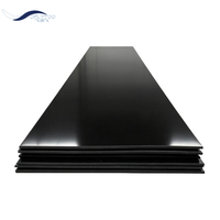 Plaque en PE UHMWPE noire, diamètre fin 15-20 mm, matériau en tige/plaque plastique HDPE PE UHMWPE